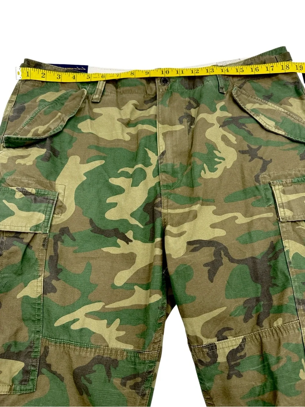 NWT Polo Ralph Lauren Men’s Slim Fit Camo Canvas Cargo Pants Size 36 x 34